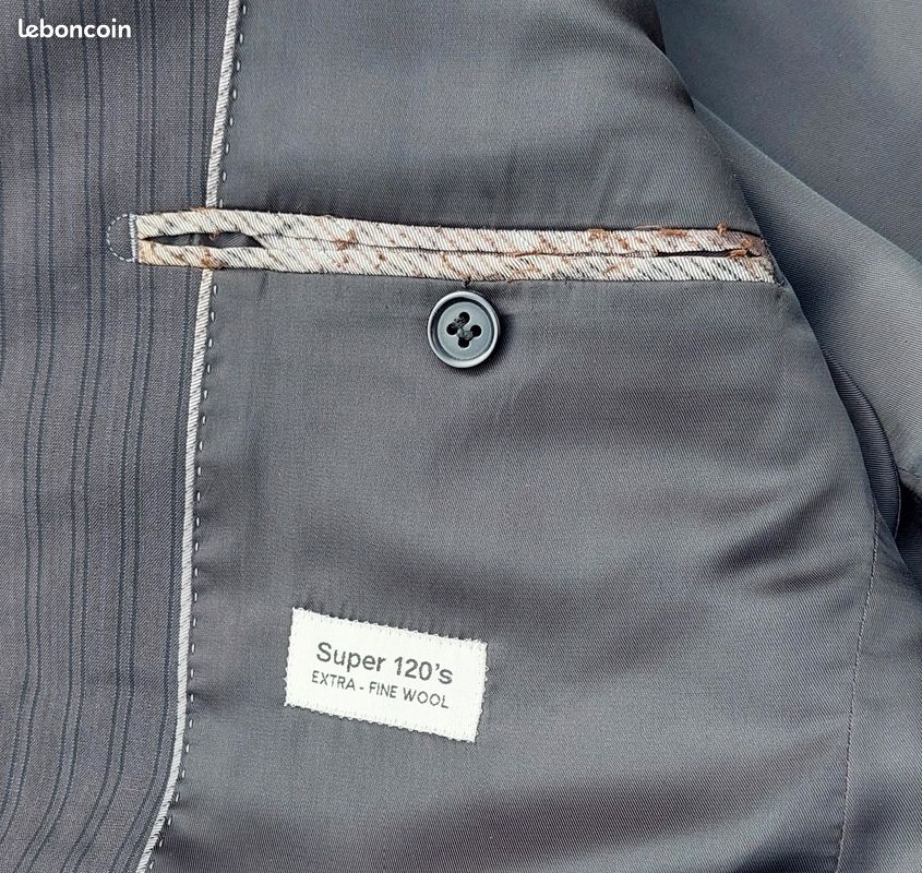 Veste en laine et coton à double boutonnage | | Homme
