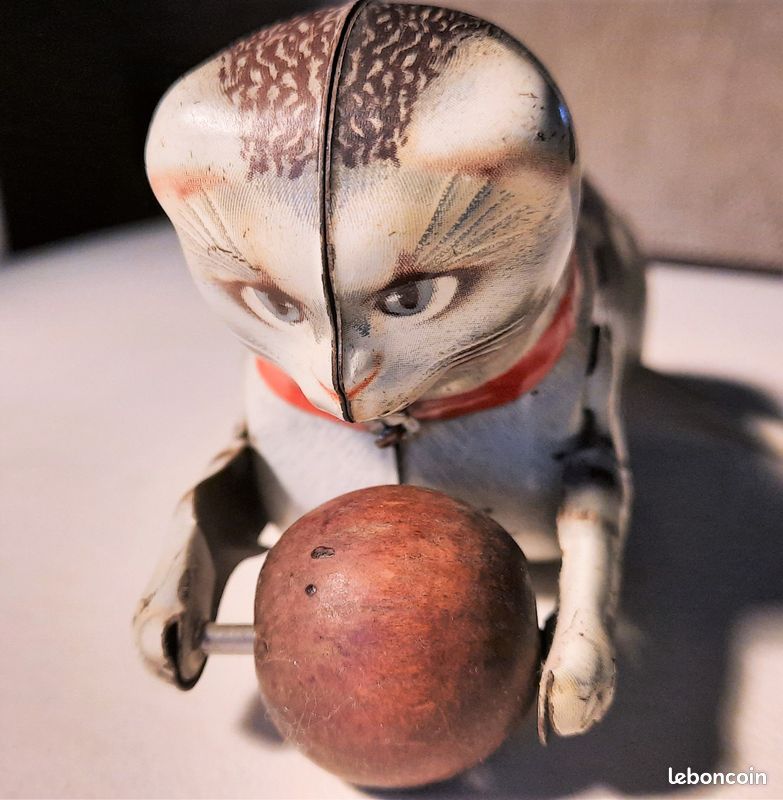 ANCIEN JOUET TÔLE chat mecanique ancien DBGM.Brev.SGDG, Joustra EUR 23,00 - FR