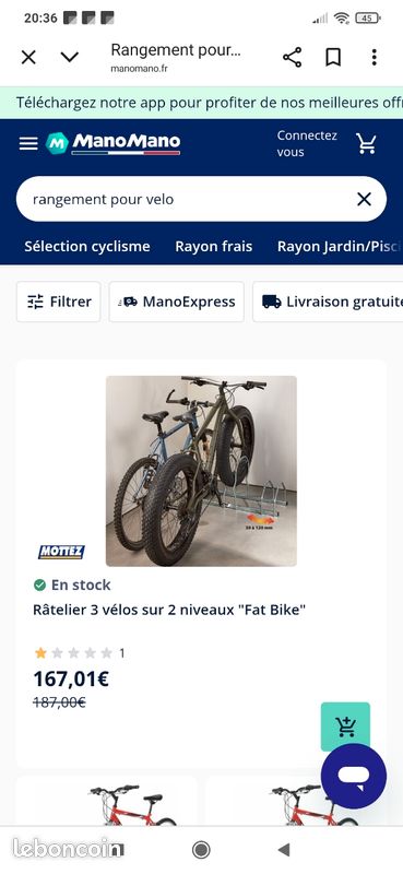 Range vélo mottez 2 niveaux fatbike (image 4)