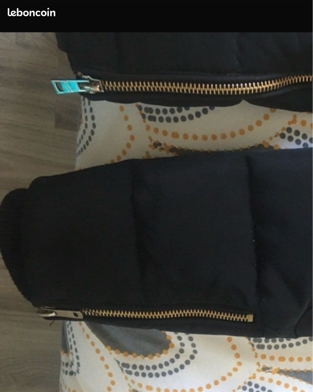 Manteau à capuche fourrure Zara (image 6)