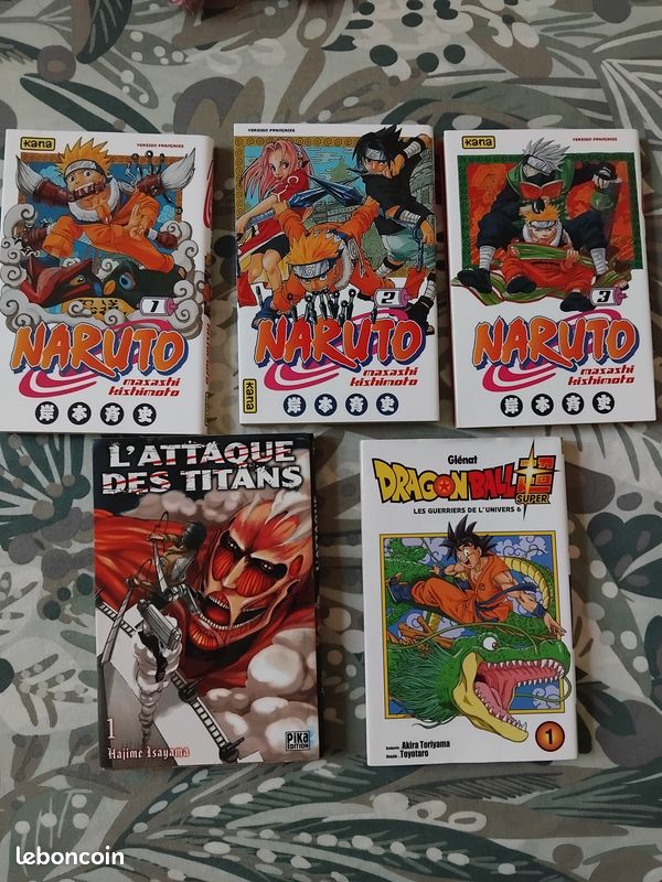 Naruto dragon ball attaque des titans lot (image 4)