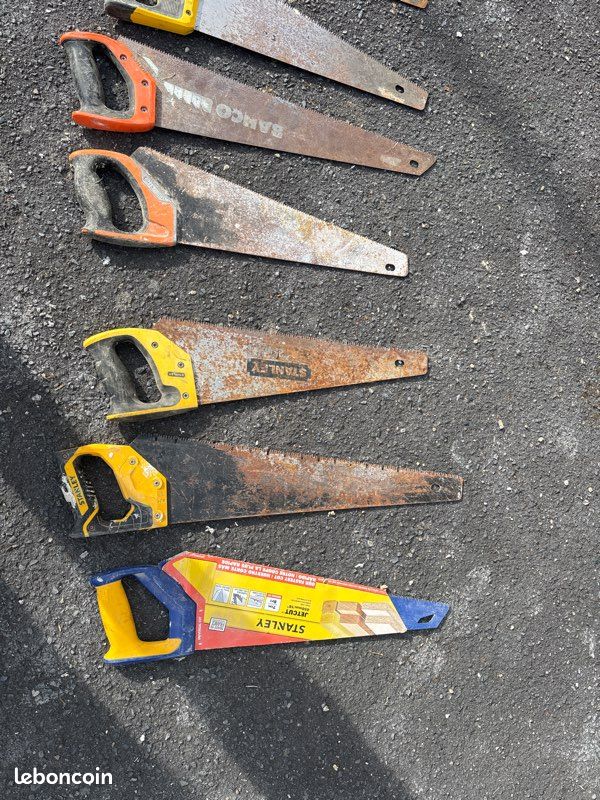 Lot de 7 scies égoïnes Stanley, Bahco, FatMax – Bricolage (image 3)