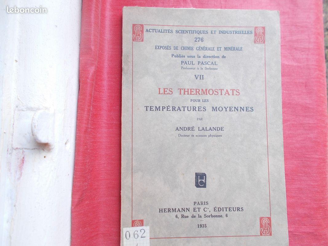 Actualités Scientifiques Et Industrielles n° 276 (image 1)