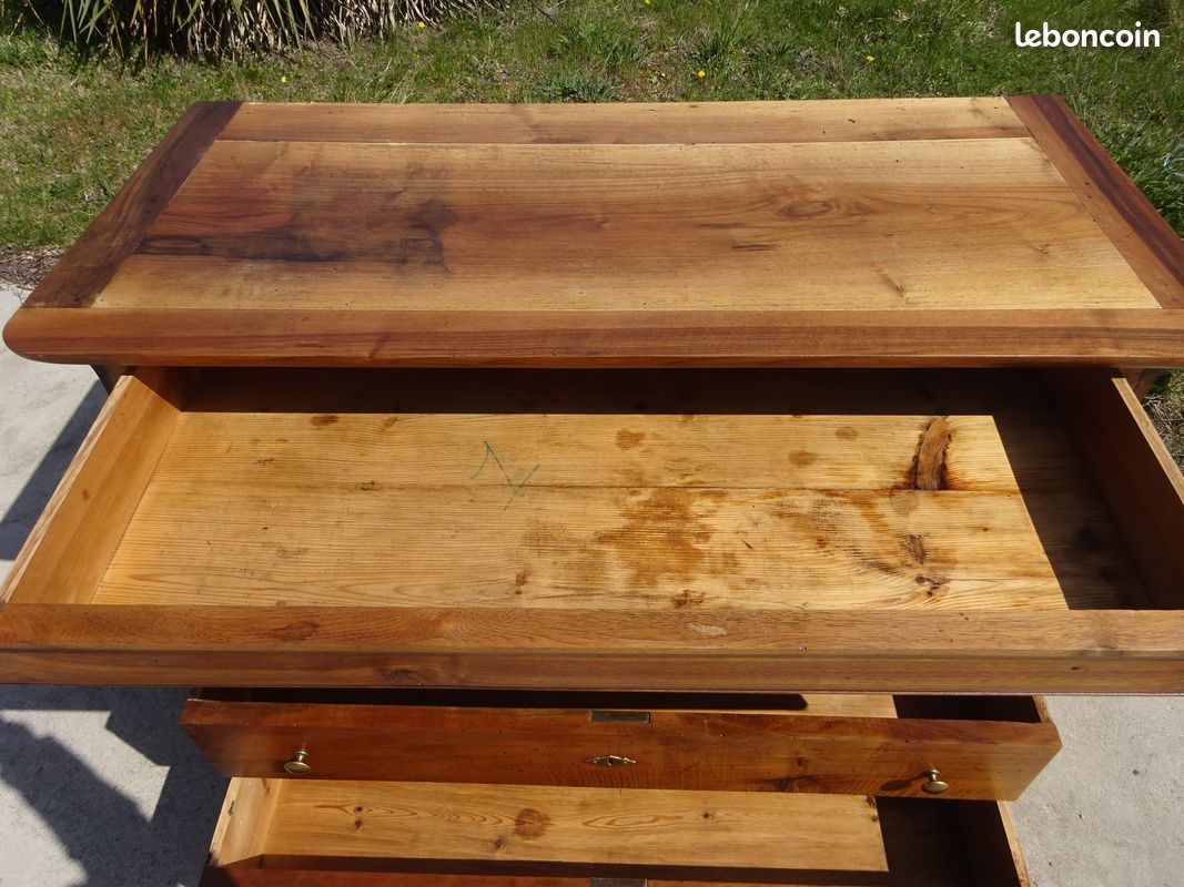 Ancienne commode Louis Philippe en noyer (image 10)