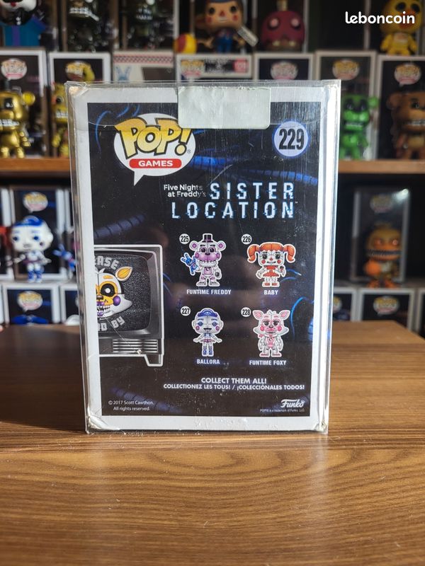 Funko Pop 229 lolbit fnaf five nights at freddy's Collection