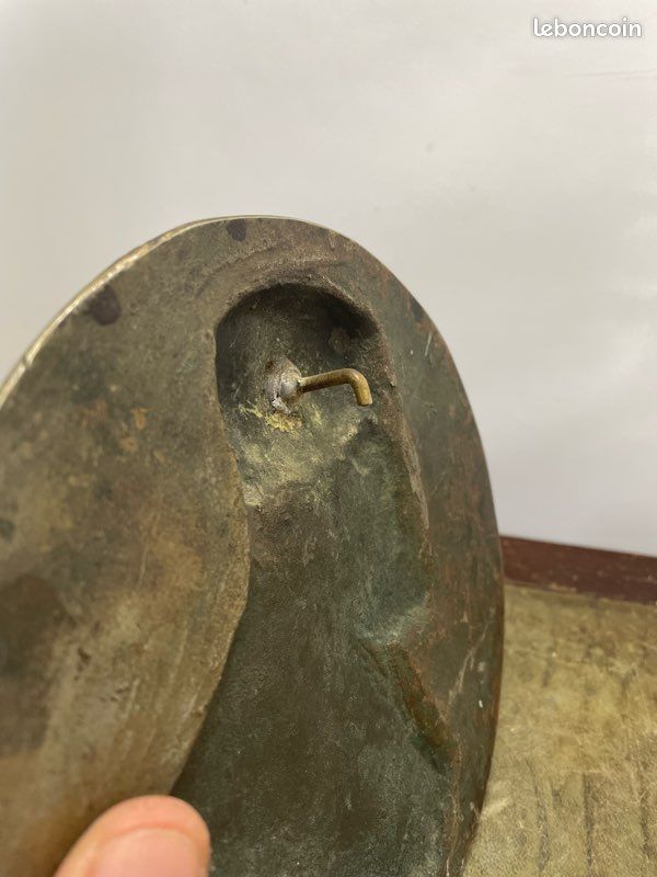 Grand médaillon bronze ancien (image 3)