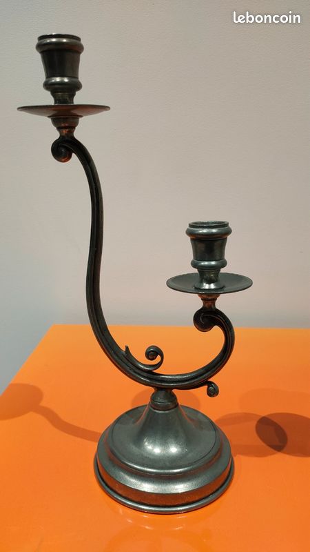 Bougeoirs en étain (image 4)