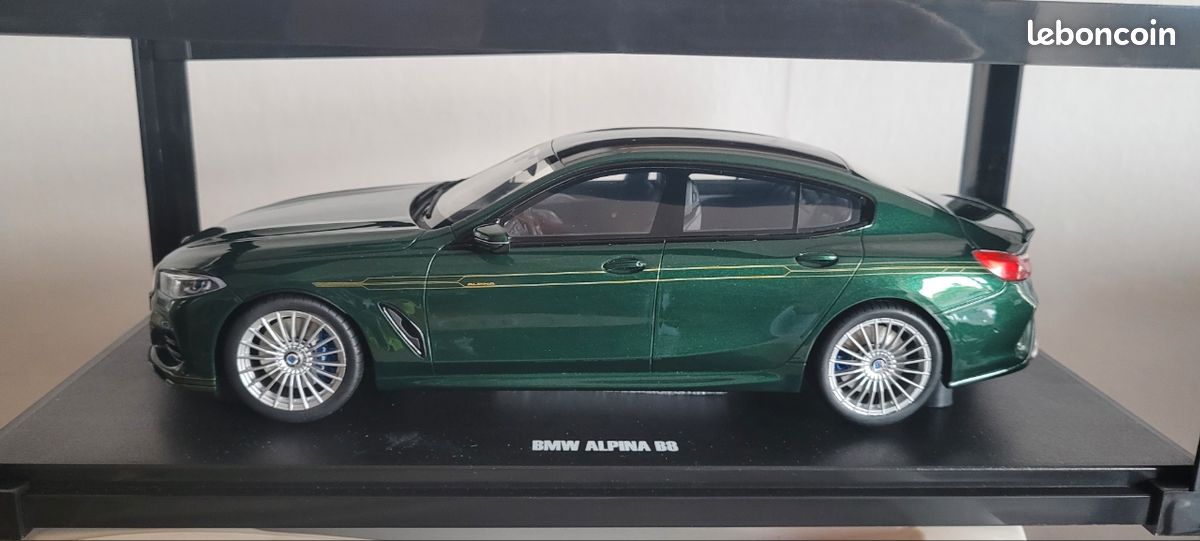 BMW Alpina B8 Gran Coupé 2024 Dark Green 1/18 GT Spirit GT481 BMW Alpina B8 Gran Coupé 2024 Dark Green 1/18 GT Spirit GT481