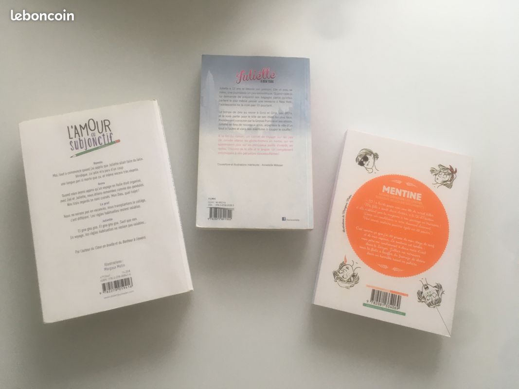 Lot de 3 livres ADO – journal intime & amours 2.0 en perspective (image 2)