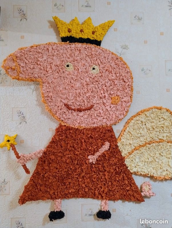 Pepa pig en papier maché (image 1)