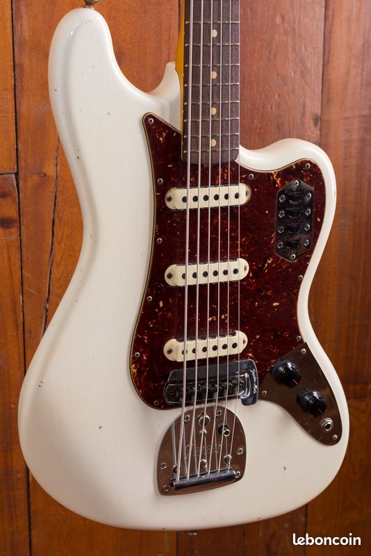 Fender Bass VI Custom Shop Journeyman Relic 2018 - Olympic White (image 4)