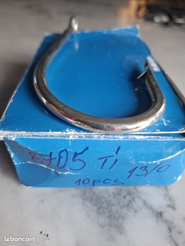 Lot De 50 Hameçons Simples VMC 8705 TI – 5/0 – Dynacut Forgé, Gros Poissons