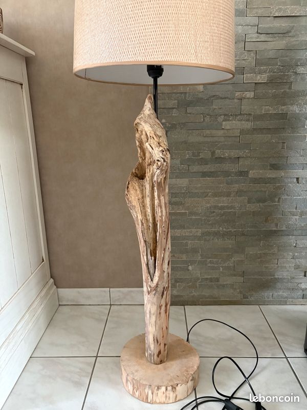 Lampe en bois flotté 1,10m neuve (image 6)