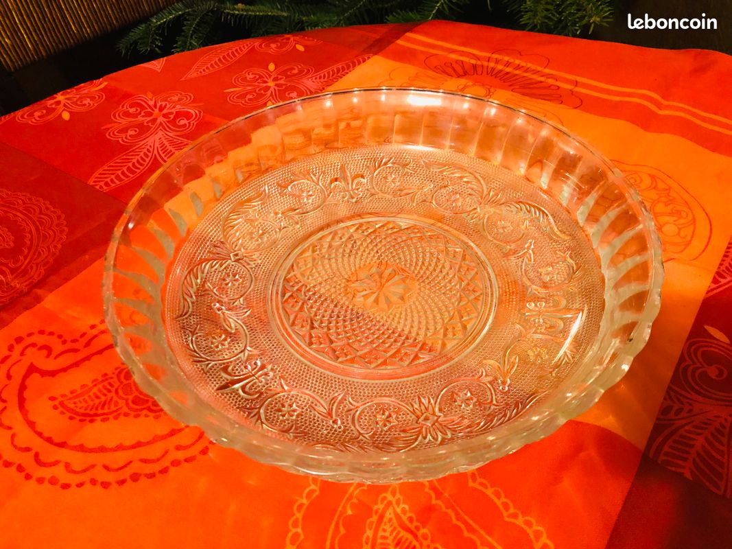 Plat à gâteaux en verre 30 diamètre (image 2)