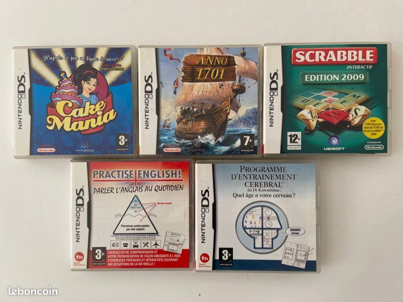Lot de 5 jeux DS (image 1)