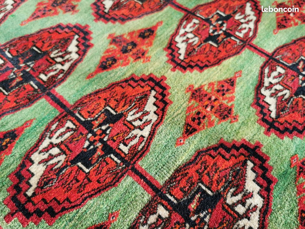 180×135cm TAPIS D'ORIENT FAIT MAIN TAPIS D'IRAN VINTAGE TAPIS PERSAN ANCIEN (image 4)