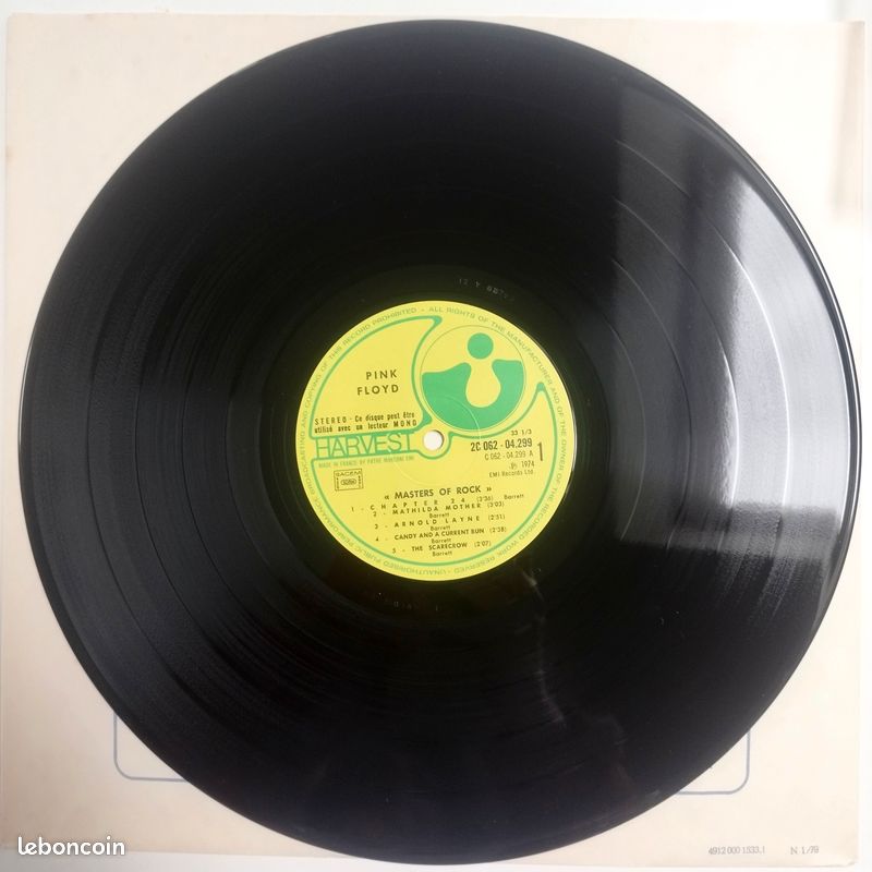 Pink Floyd LP Masters Of Rock (sortie 1974) disque vinyl original 33t (image 8)