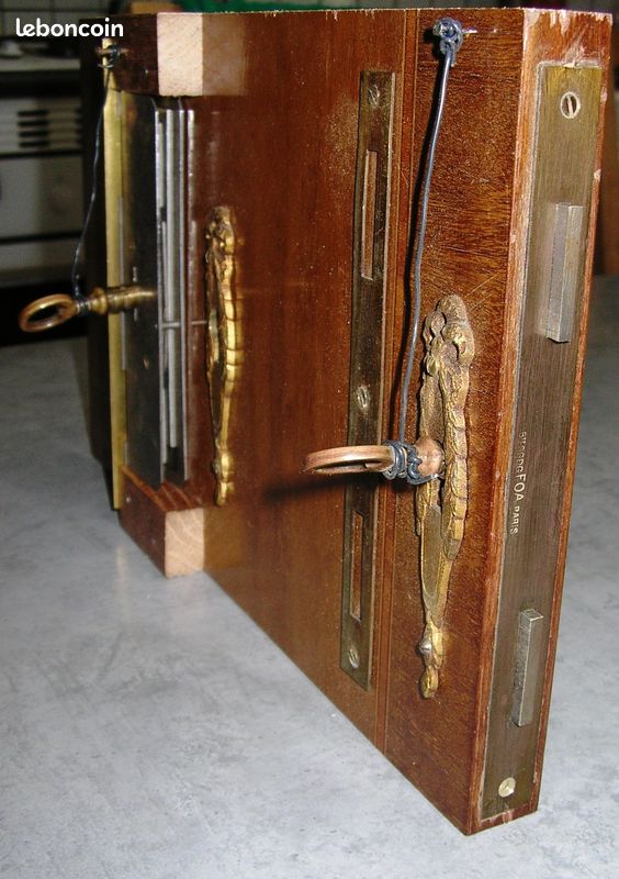 Lot de 2 serrures ; anciennes ; double pênes ; armoire ; quincaillerie (image 6)