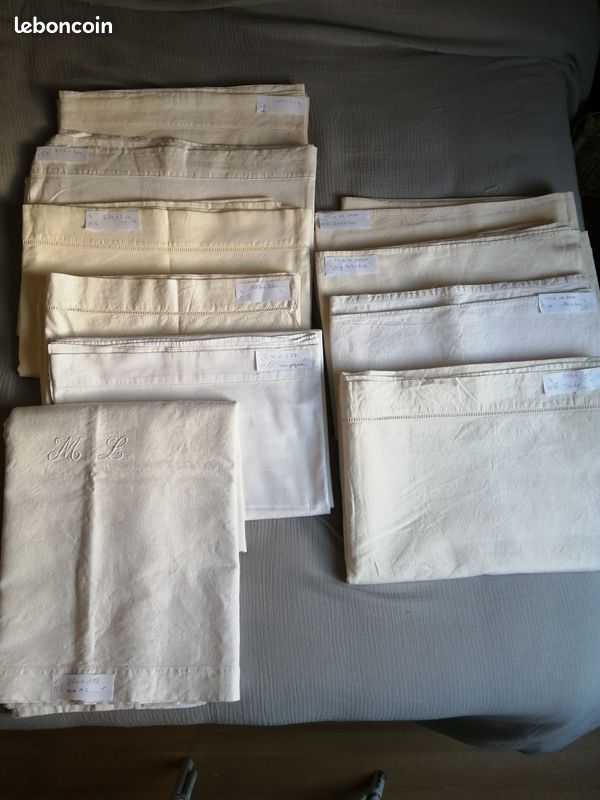 Drap ancien et toile de drap (image 1)