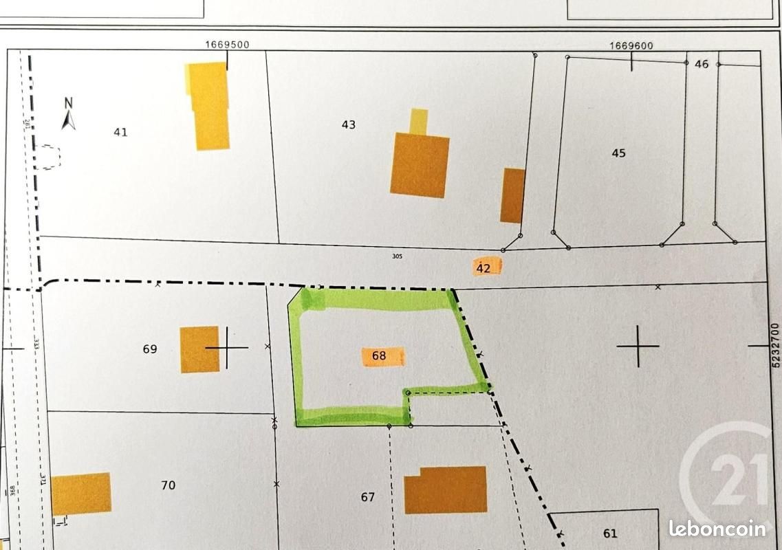 Terrain 1340 m² · à Villebret · 31 000 €