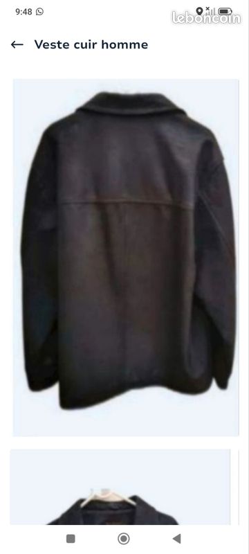 Vends Veste cuir homme très bon état taille 52 marque tibet 50 euros (image 2)