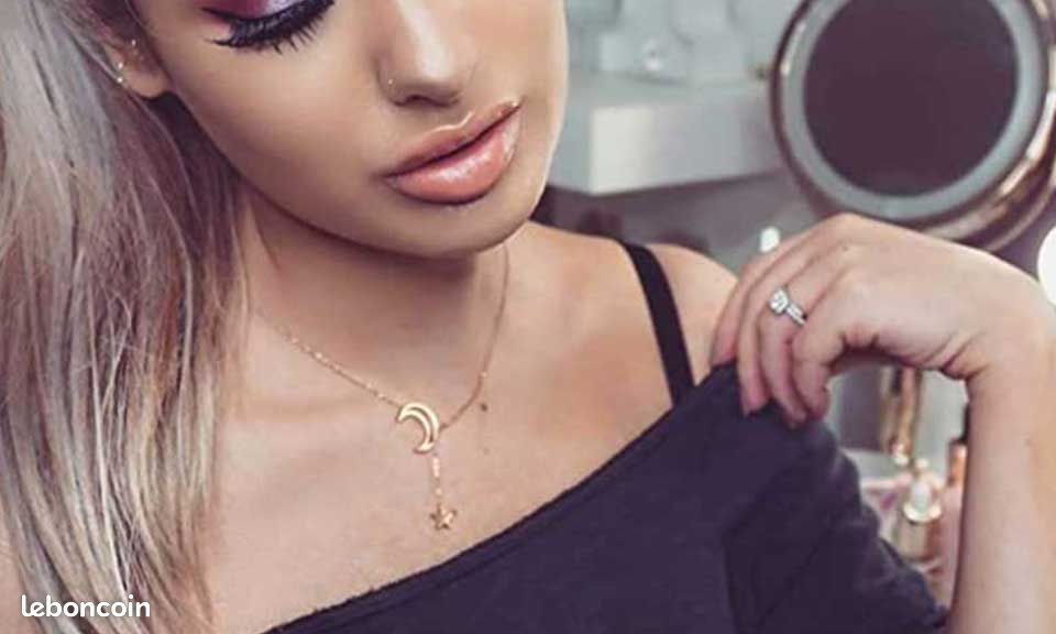 Collier Sautoir Pendentif Lune et Étoile (image 5)