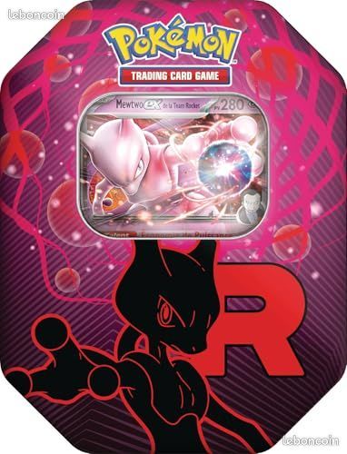 Coffret Pokémon Mewtwo-ex Team Rocket – Carte brillante & Boosters – Juin 2025