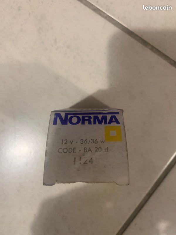 Ampoule code Norma 1124 12v 36/36wBA 20d (image 1)