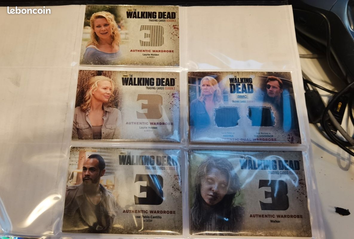 2 classeurs cartes walking dead saison 3 part 1 et 2 en lot ou l'unit - Collection 2 classeurs cartes walking dead saison 3 part 1 et 2 en lot ou l'unit - Collection