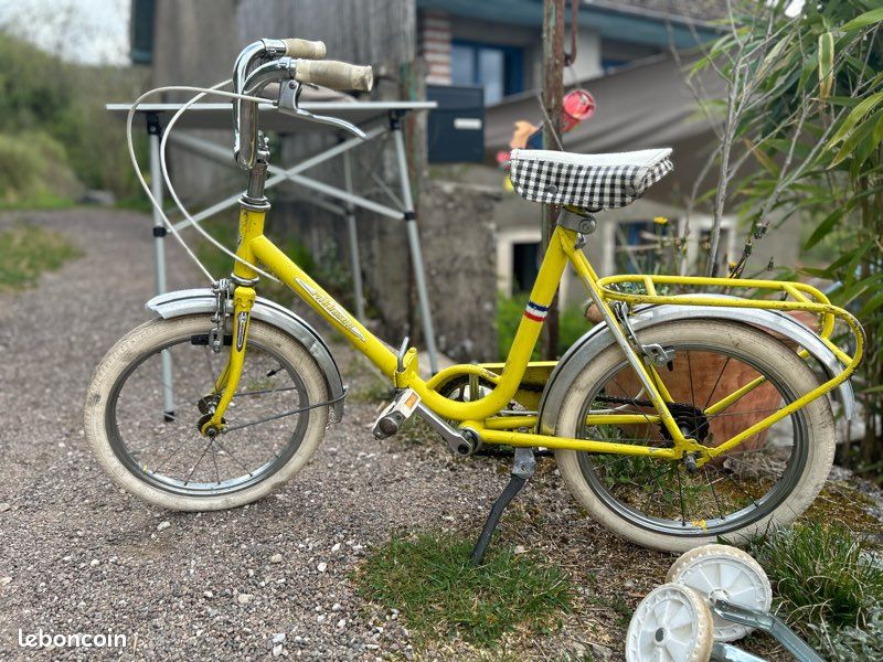 Vélo vintage jaune (image 3)