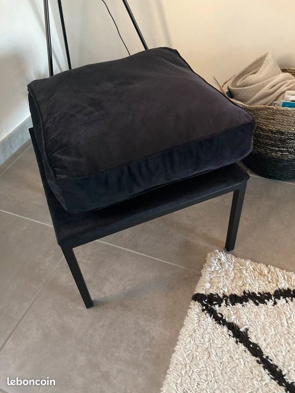 Pouf velours (image 3)