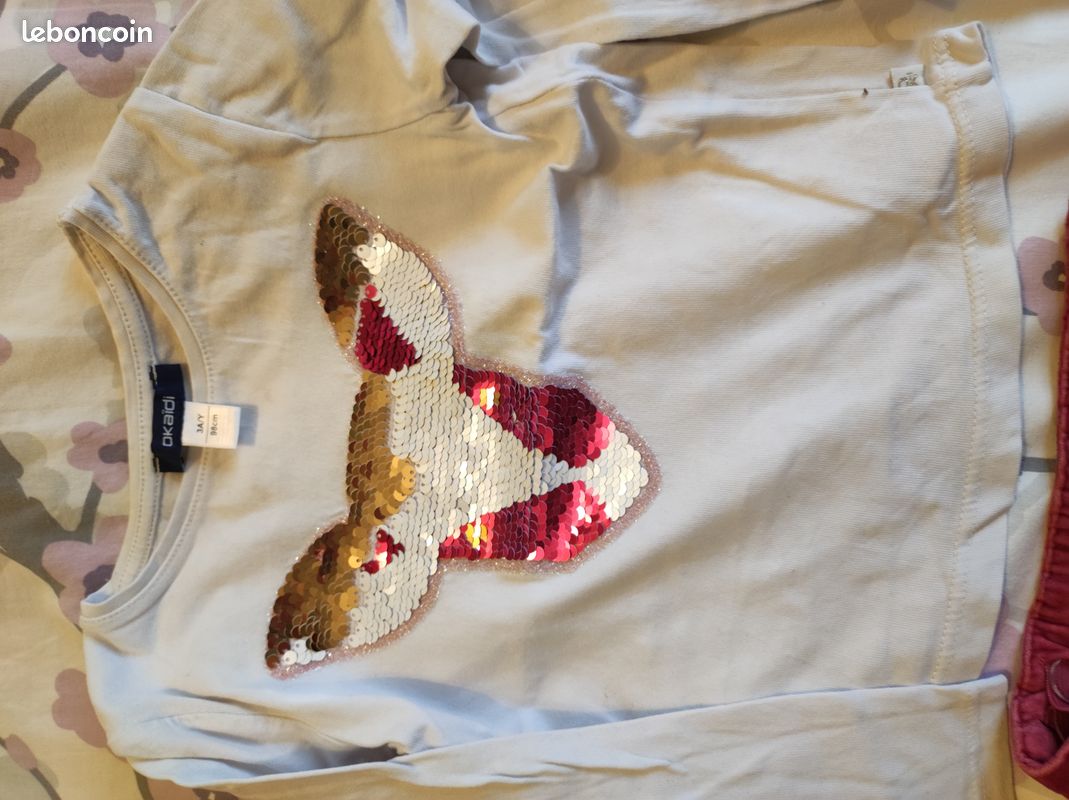 Lot 3 jupes dpam et 3 t-shirts fille 3 ans (image 9)
