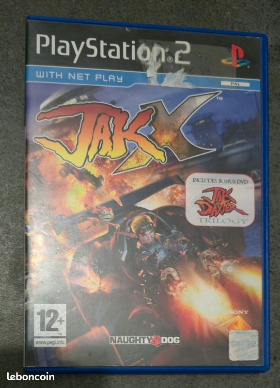 Jeu Jak X PS2 – Course Combat Playstation 2, 2004, PAL, Manuel Inclus