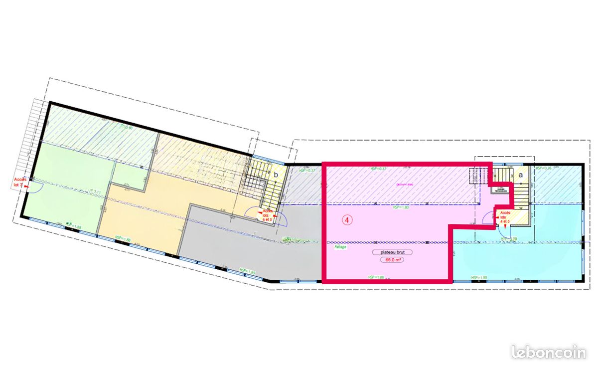 Appartement 3 pièces 66 m² · à Les Fins · 66 m² · 133 000 €