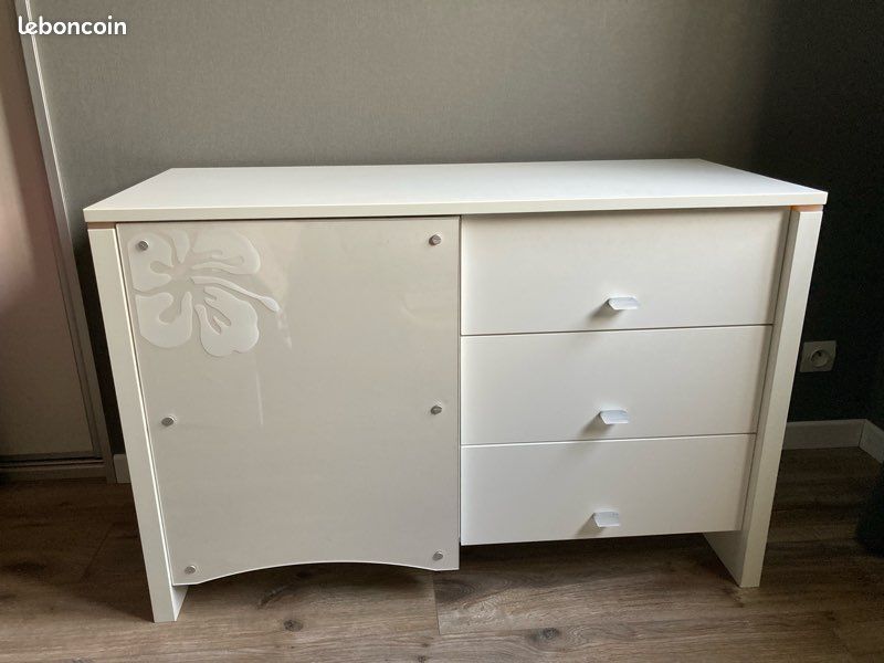 Commode blanche Gautier (image 1)