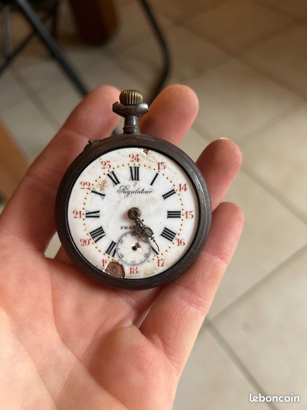 Montre à Gousset Ancienne à Restaurer – Régulateur – Occasion – Pour Collectionneurs