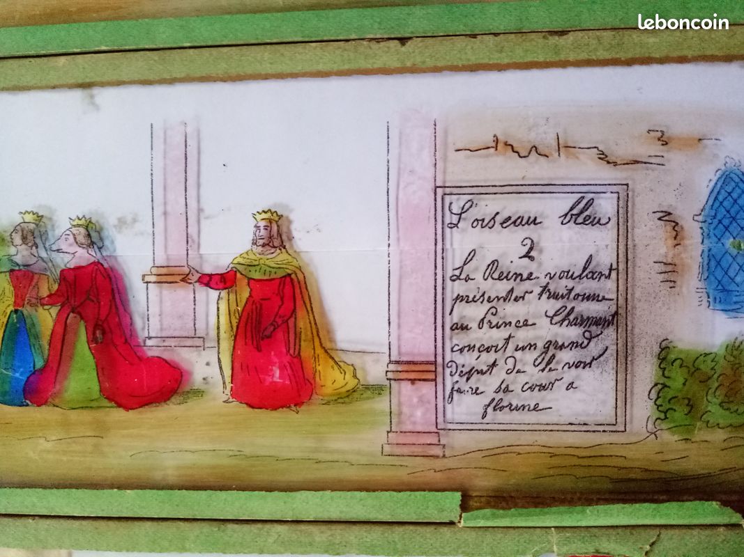 Plaques En Verre Pour Lanterne Magique - Scènes De Caricature Vintage, Occasion, Sans Garantie, Collection