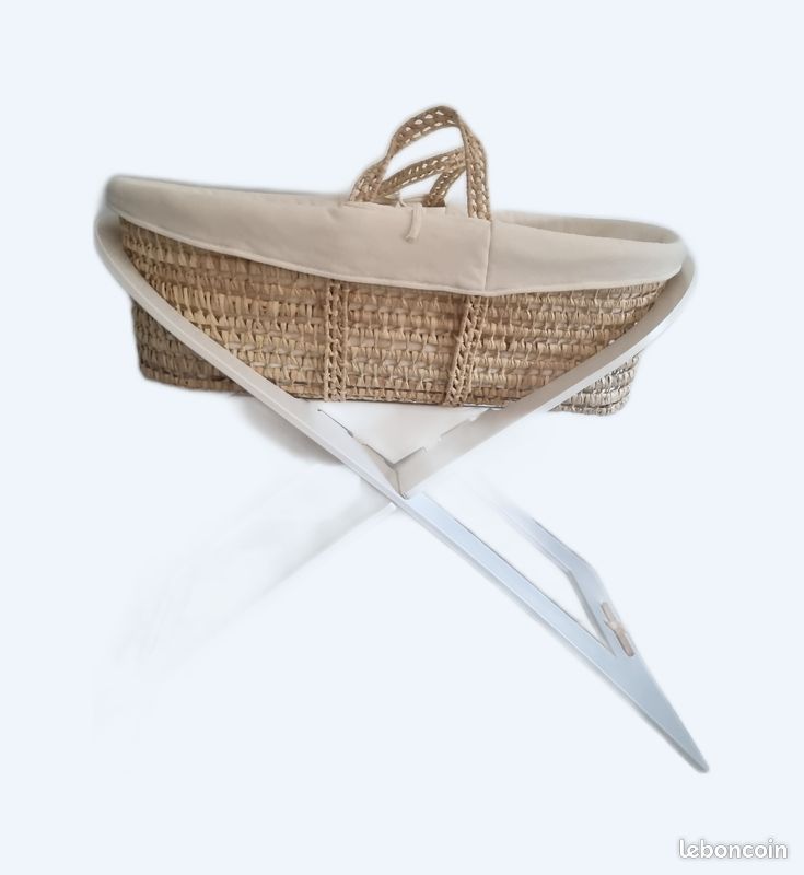 Support à Bascule Pour Couffin Moise Bois Blanc | Childhome