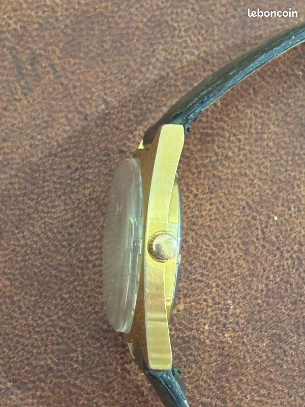 Boîtier Et Cadran De Montre LIP Mécanique Plaqué Or - Réf. R571, Quasi Neuf, Pièce Détachée Pour Collection/réparation