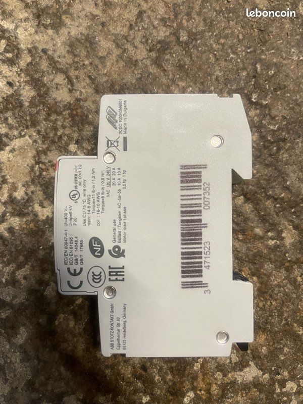 Contacteur modulaire ABB ESB20-20N – Bobine 24V AC/DC (image 2)