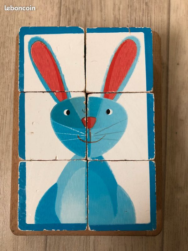 Cubes en bois animaux (image 5)