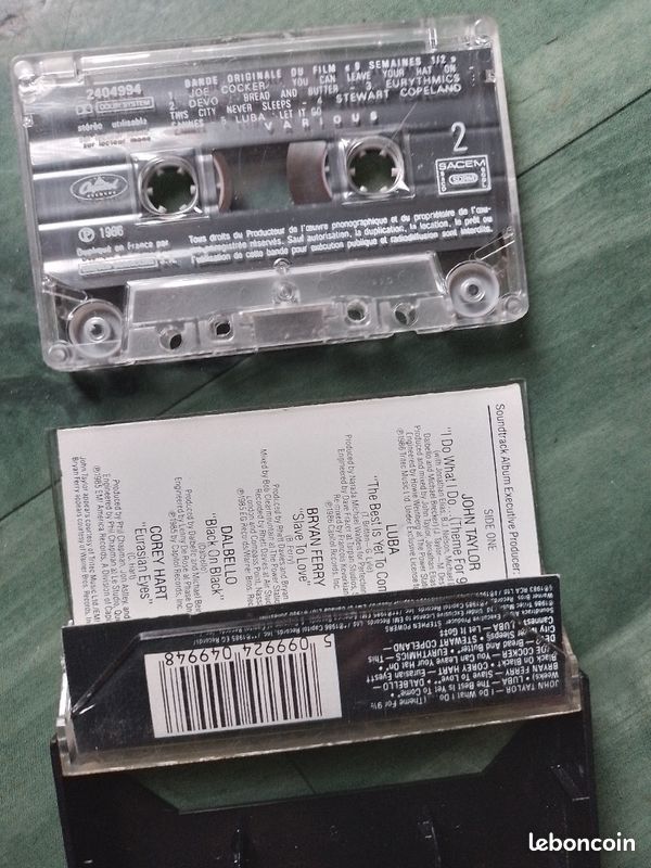 Cassette BO Film 9 semaines et demi (image 3)