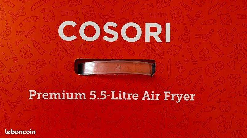 Friteuse Sans Huile COSORI 5.5L 1700W - 13 Programmes - Économie D'Énergie 55% - 100 Recettes Incluses