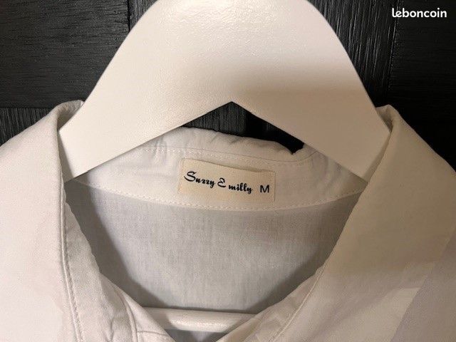 Chemise Haut Blanc Femme Lucky Brand Taille M - Neuve Avec étiquette, Manches Longues Basique