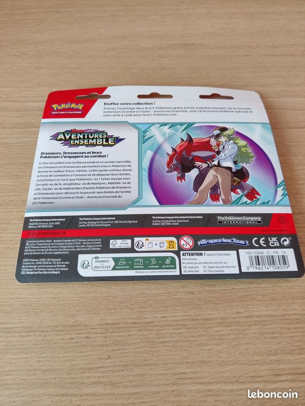 Tripack Pokémon Écarlate & Violet – Aventures Ensemble – Français, neufs et scellés - Collection