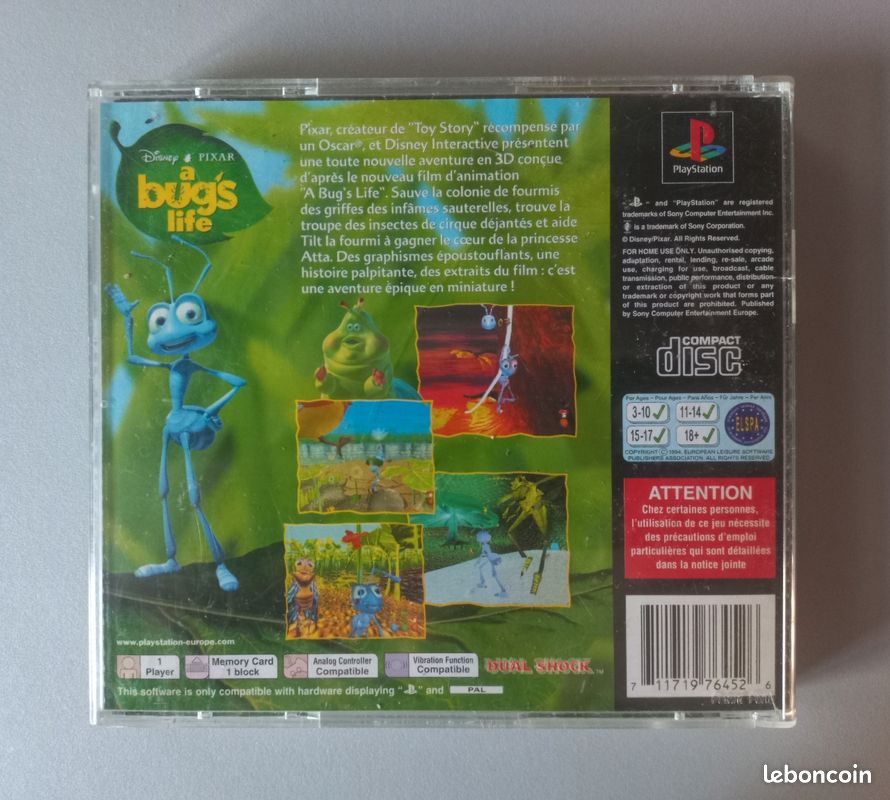 Jeu PS1 "A BUG'S LIFE" pour console Playstation 1 (image 3)