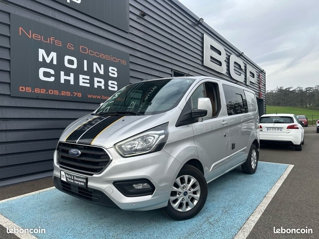 Ford TRANSIT CUSTOM FG 280 L1H1 2.0 ECOBLUE 130 LIMITED AMÉNAGÉ (image 1)