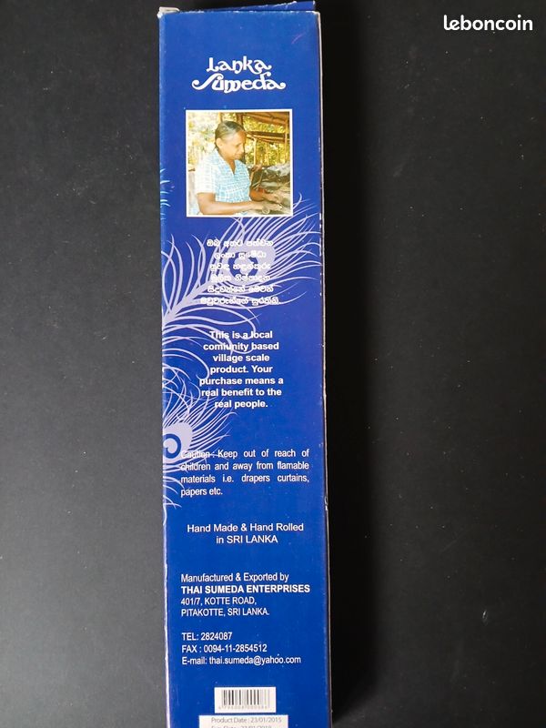 52 Bâtons d'encens - Provenance Inde & Sri Lanka (image 9)