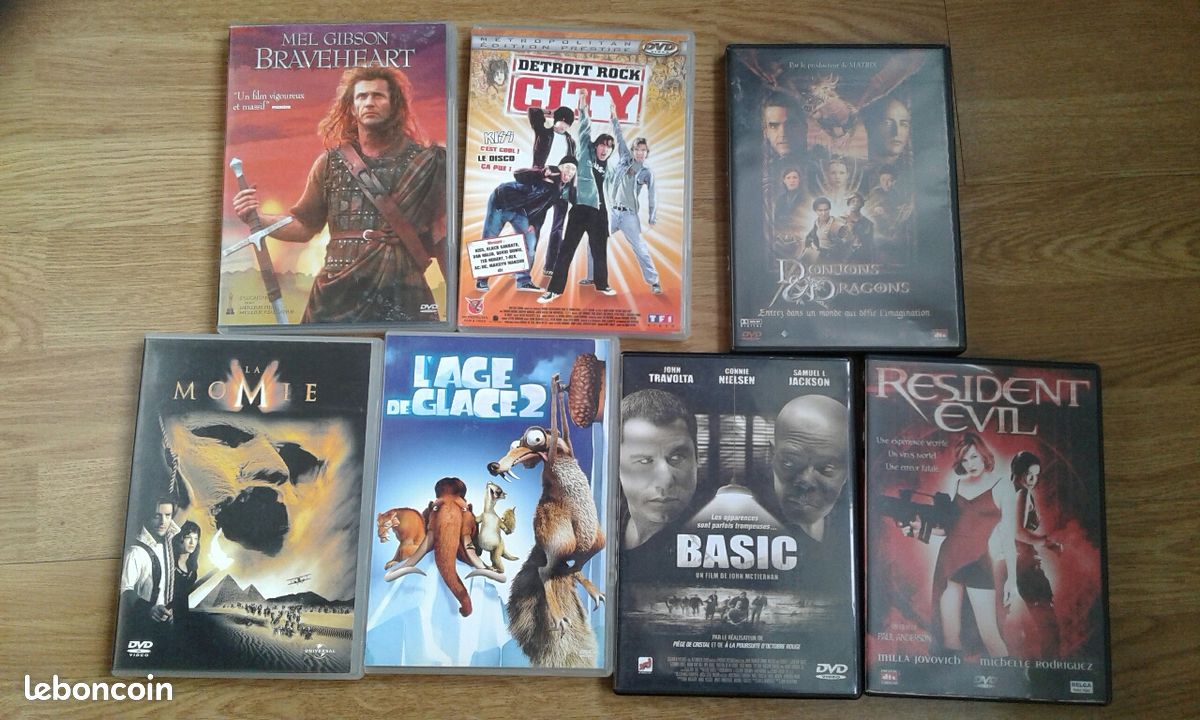 Lot de Dvd parmi Braveheart, Basic, Momie, L'age glace. ... (image 1)