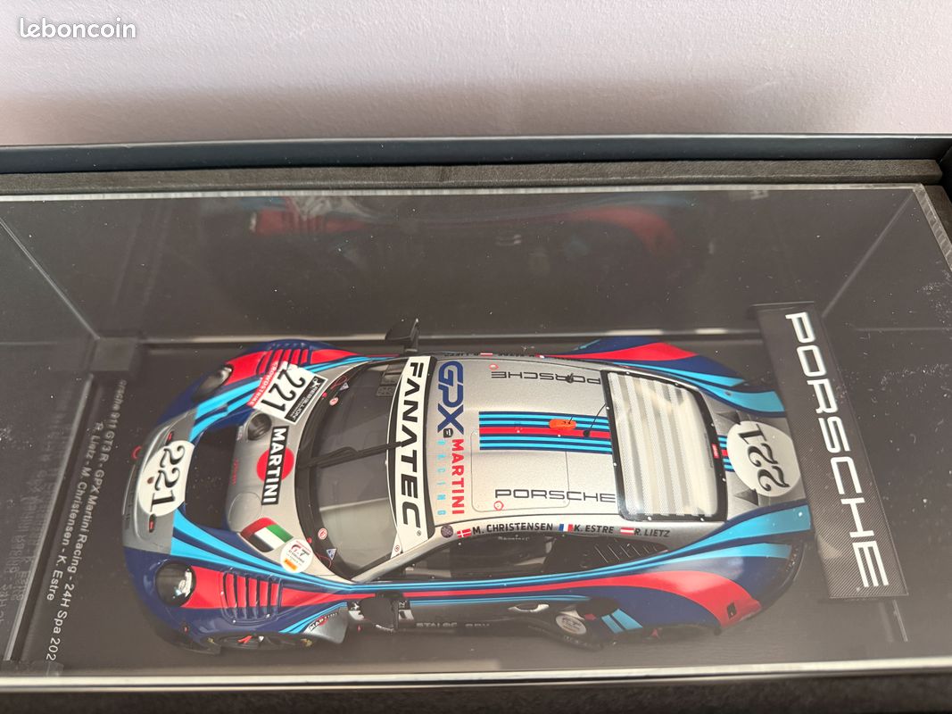Porsche 911 GT3 R - GPX Martini Racing 24h Spa 2022 Spark 1/18 - Lietz / Christensen / Estre (image 2)